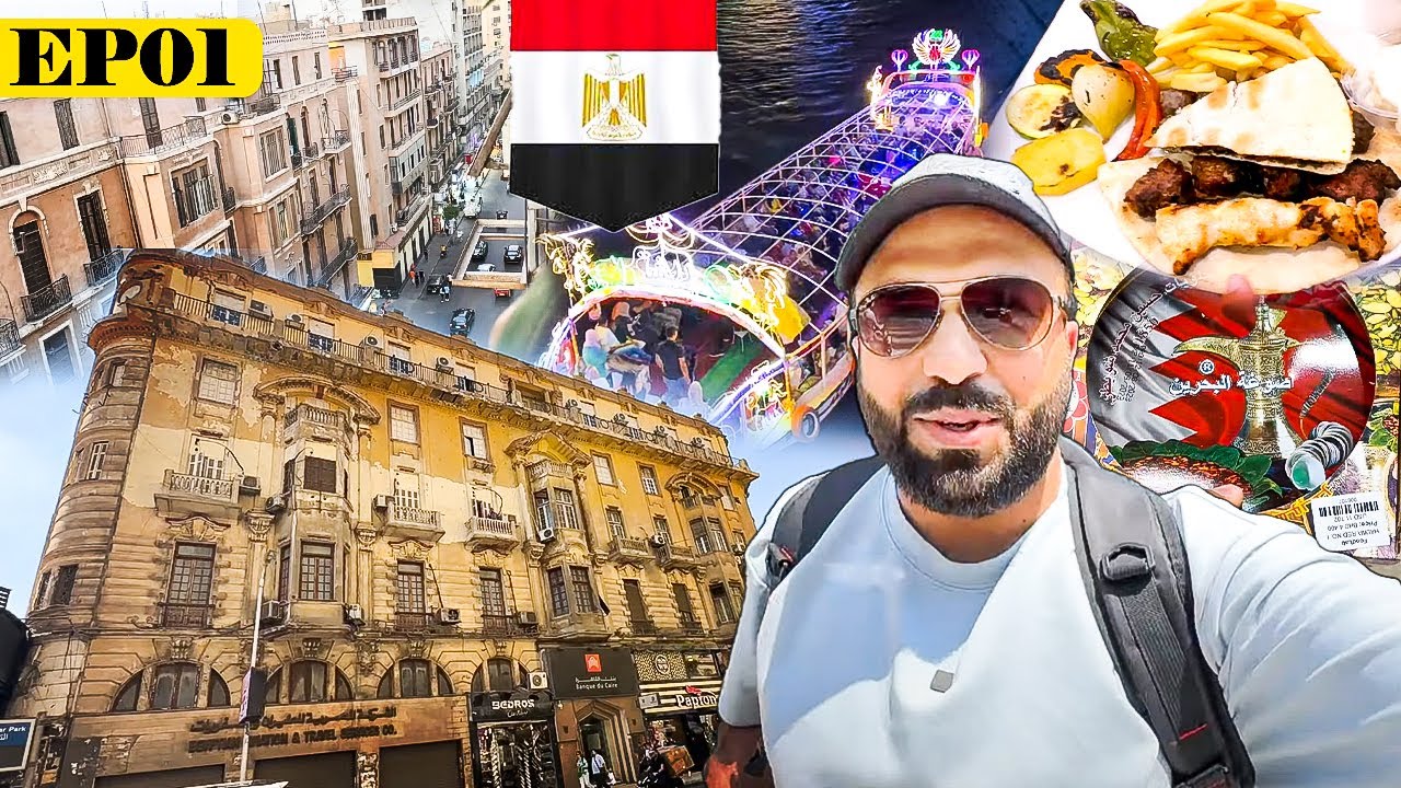 Egypt 🇪🇬 Travel Guide  – Cairo Day & Night Life Shopping 🛍️ & Food 💲 😮 EP01